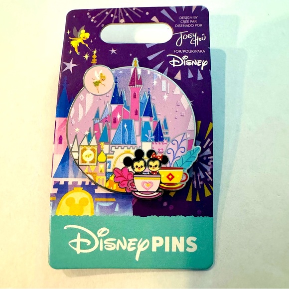 NWT. Mickey and Minnie Mouse with Tinker Bell Fantasyland Pin by Joey Chou. - Picture 2 of 11